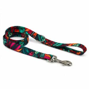 Correa martingale Tropical Flow a juego con collar para galgo y podenco