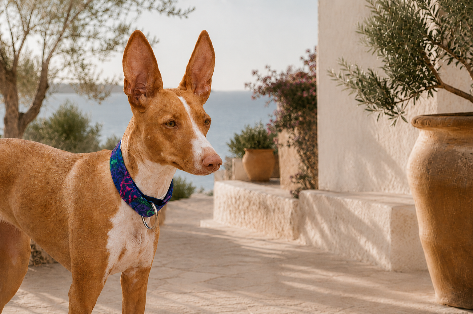 Collar martingale antiescape para podenco