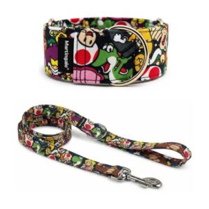 Pack Collar Martingale + Correa a juego – Arcade Retro