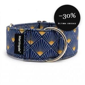 Collar martingale antiescape Art Deco para galgo en oferta al 30% de descuento, última unidad