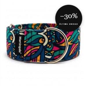 Collar martingale antiescape Dragón Azteca para galgo en oferta al 30% de descuento, última unidad