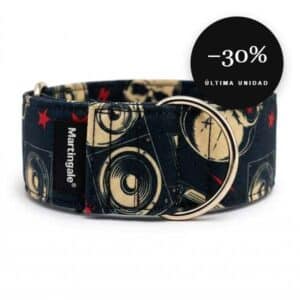 Collar martingale antiescape Rock Star para galgo en oferta al 30% de descuento, última unidad
