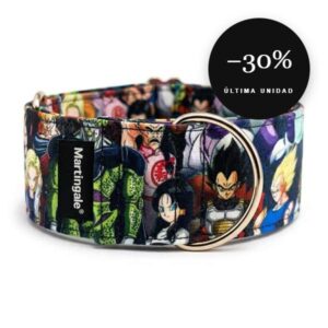 Collar martingale antiescape Guerreros Anime para galgo en oferta al 30% de descuento, última unidad