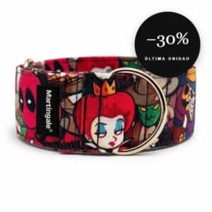 Collar martingale antiescape Villanos Fantasy para galgo en oferta al 30% de descuento, última unidad