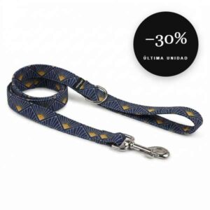 Correa artesanal Art Deco para galgo en oferta al 30% de descuento, última unidad