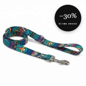 Correa artesanal Dragón Azteca para galgo en oferta al 30% de descuento, última unidad