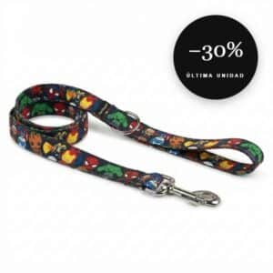 Correa artesanal Cómic para galgo en oferta al 30% de descuento, última unidad