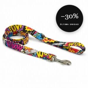 Correa artesanal Super Pop para galgo en oferta al 30% de descuento, última unidad